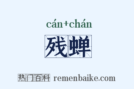 残蝉是什么意思的图片